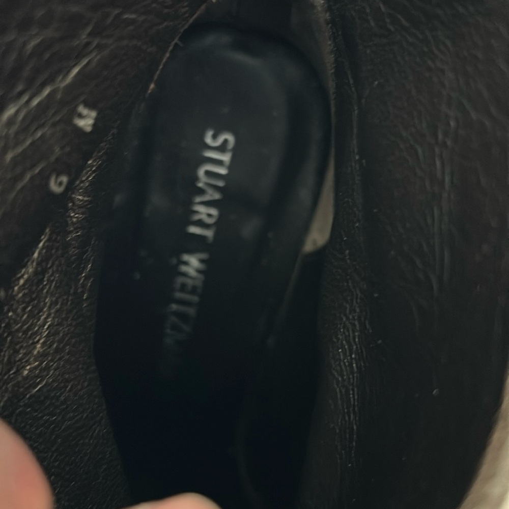 Stuart Weitzman Green Ankle Booties with Rounded Toe - Picture 12 of 14